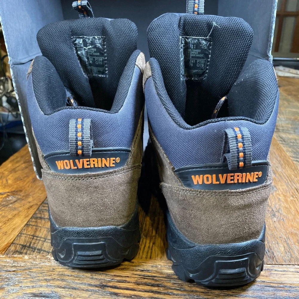 Wolverine Mens Steel Toe Work‎ Boots Brown Suede Leather EH Rated Size 12M
